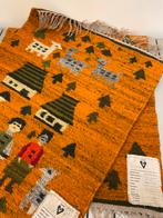 2 stuks Vintage Pools wollen kelim wandkleed - jaren 60/70., Enlèvement ou Envoi, Comme neuf