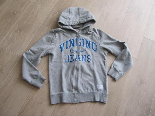 Vingino grijs vest met kap maat 14 jaar, Kinderen en Baby's, Kinderkleding | Maat 164, Zo goed als nieuw, Jongen, Trui of Vest
