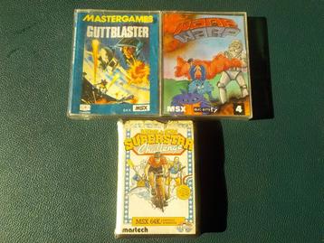 3 vieilles cassettes de jeu MSX vintage, Enlèvement ou Envoi, MSX