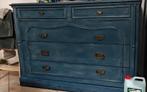 Antieke blauwe ladekast, Huis en Inrichting, Ophalen, Zo goed als nieuw