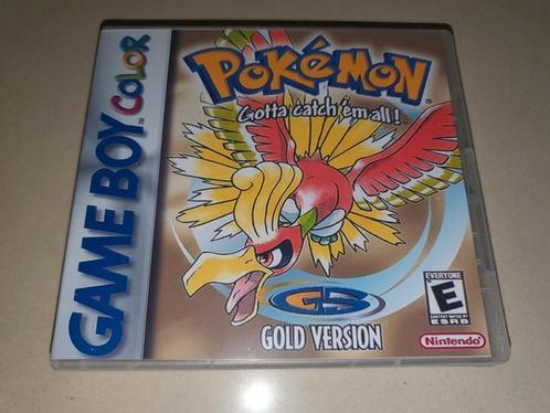 Pokemon Gold Version Game Boy Color GBC Game Case, Games en Spelcomputers, Games | Nintendo Game Boy, Zo goed als nieuw, Verzenden