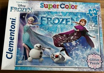 Puzzel Frozen - glitter puzzel - 104