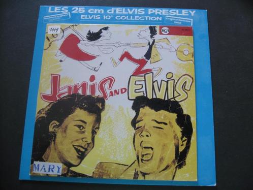 Elvis Presley Janis en Elvis 25 cm van Franse makelij, Cd's en Dvd's, Vinyl | Rock, Gebruikt, Poprock, 10 inch, Ophalen of Verzenden