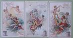 3 LIEBIG cards Sang. 448: GERMAN ed. : KUNSTE II 1896, Verzenden, Zo goed als nieuw, Voor 1940, Prent