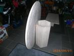 tables salle a manger ronde en pierre de travertin, 100 à 150 cm, 100 à 150 cm, Autres matériaux, Rond