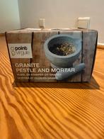 Vijzel van point virgule (granite pestle and mortar), Huis en Inrichting, Ophalen, Zo goed als nieuw