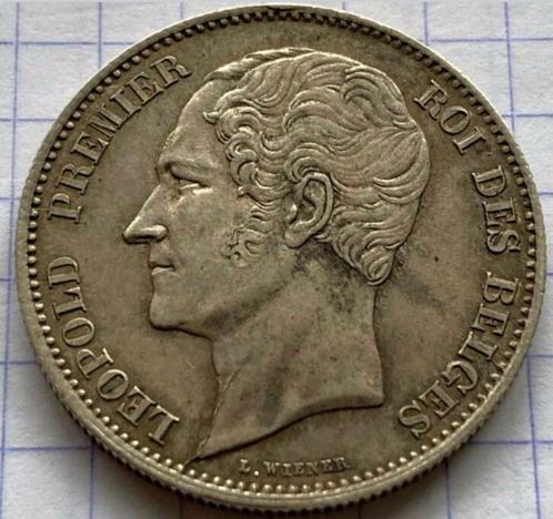 2½ Francs 1849 (Groot hoofd) Leopold I / Kwaliteit !!, Postzegels en Munten, Munten | België, Losse munt, Zilver, Zilver, Ophalen of Verzenden