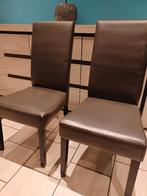 Chaise de salle à manger, Brun, Enlèvement, Cuir, Cinq, Six Chaises ou plus