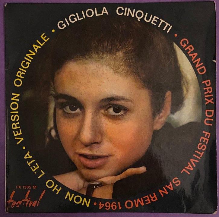 Gigliola Cinquetti  Non Ho L'Eta (Version Originale), CD & DVD, Vinyles Singles, Utilisé, EP, Pop, 7 pouces, Enlèvement ou Envoi