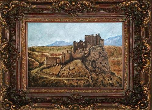 Peinture « Citadelle abandonnée », Antiquités & Art, Art | Peinture | Classique, Envoi