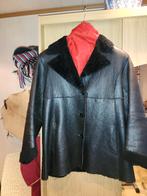 Damesvest in leder, Ophalen, Zwart, Maat 42/44 (L), Zo goed als nieuw