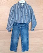 Setje hemd lange mouwen + jeansbroek, Nieuw, Ophalen of Verzenden, Setje, Jongen