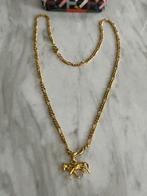 Vergulde ketting, Handtassen en Accessoires, Kettingen, Ophalen of Verzenden, Zo goed als nieuw, Met hanger