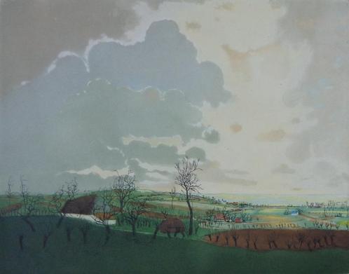 LEO PIRON / ECLAIRERIE / KLEURETS / 60x70cm, Antiek en Kunst, Kunst | Litho's en Zeefdrukken, Ophalen of Verzenden
