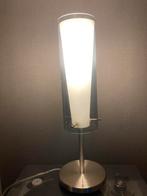 Lampe de table en verre fumé et métal Vintage et originale, Glas
