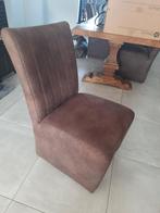 Stoel op wielen - kleur donkerbruin, Huis en Inrichting, Stoelen, Ophalen, Bruin, Zo goed als nieuw, Stof
