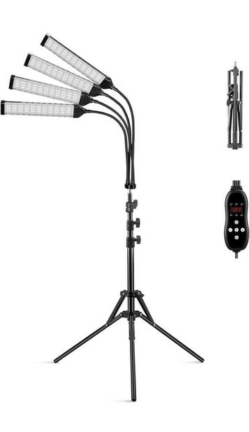 4 koppen staande lamp met standaard, 420 leds met timer beschikbaar voor biedingen