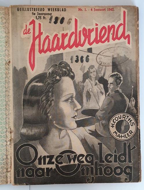 De Haardvriend - antiek geïllustreerd weekblad uit 1942, Antiek en Kunst, Antiek | Boeken en Manuscripten, Ophalen of Verzenden
