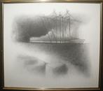 Andre Roelant (1955): Antwerp havenzicht (69 x 59 cm), Ophalen of Verzenden