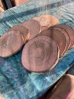 10 houten schijven + 4 sokkels, Enlèvement ou Envoi