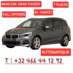 BMW 218 i Automaat- Grand Tourer -7PL- M Packet- 59000KM, Auto's, BMW, Automaat, Monovolume, 4 cilinders, Leder en Stof