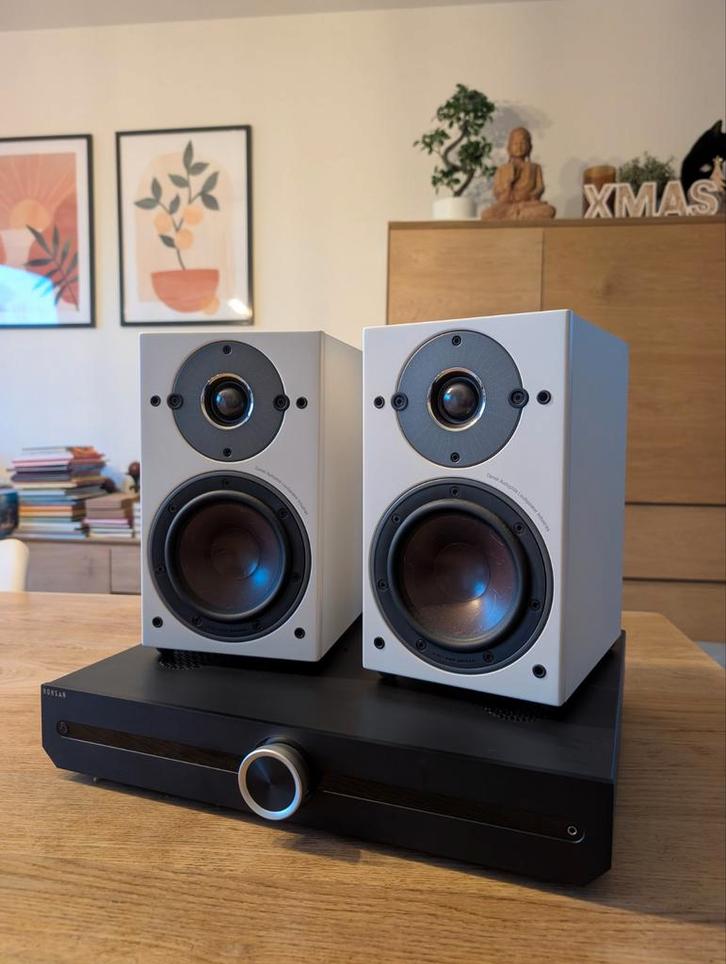 Roksan Attessa versterker + Dali Oberon 1 speakers als nieuw, Audio, Tv en Foto, Stereoketens, Speakers, Ophalen of Verzenden