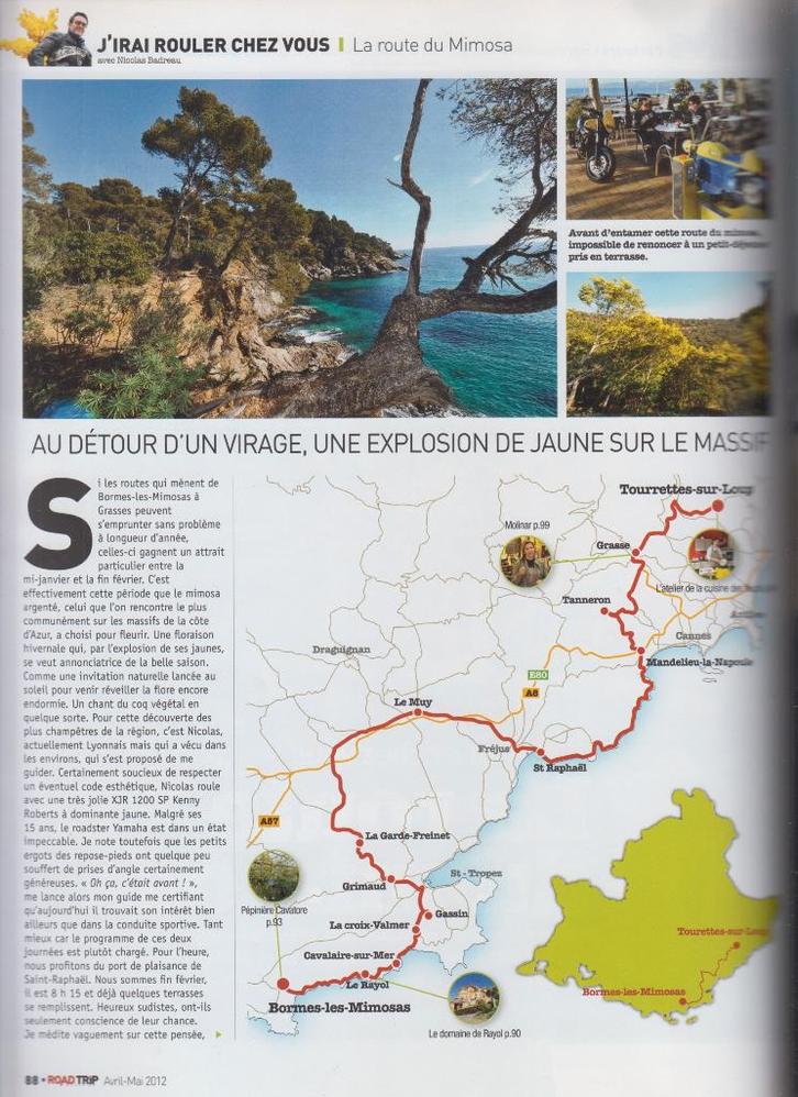 Magazine moto Road Trip la route du mimosa, Boeken, Motoren, Gelezen, Verzenden