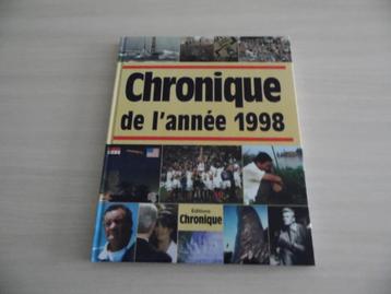 CHRONIQUE DE L'ANNÉE    1998