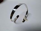 Zilveren armband met stempel., Handtassen en Accessoires, Armbanden, Verzenden, Zo goed als nieuw, Zilver, Zilver