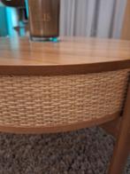 Salontafel in gevlochten rotan / NIEUWSTAAT, Huis en Inrichting, Ophalen, 50 tot 100 cm, Rond, Nieuw