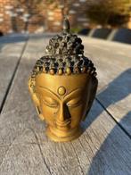 Bronzen Bouddha hoofd, Ophalen of Verzenden
