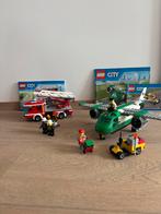 Lego city brandweer + vliegtuig 60107 + 60101, Kinderen en Baby's, Speelgoed | Duplo en Lego, Ophalen, Zo goed als nieuw, Lego