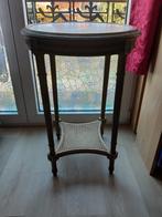 Antieke voetstuktafel van verguld hout en marmer in Louis 16, Antiek en Kunst, Ophalen