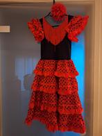 Verkleedkleedje flamenca met hakjes, Ophalen, Zo goed als nieuw, 122 t/m 128, Meisje