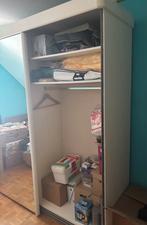 Witte kleerkast, Huis en Inrichting, Kasten | Roldeurkasten en Archiefkasten, Ophalen, Gebruikt