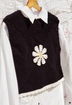 Gilet 🌻70's fleur marguerite ( fait main)🌻, Vêtements | Femmes, Enlèvement ou Envoi, Neuf