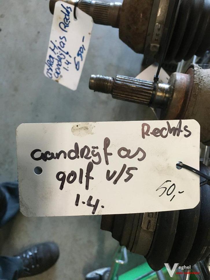 Vw Golf 5 2004 1.4 Aandrijfas Rechtsvoor, Auto-onderdelen, Transmissie en Toebehoren, Gebruikt, Ophalen of Verzenden