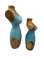 2 bustes décoratifs en bois, Keukies Shop, Enlèvement ou Envoi, Warandestraat 51, Nazareth, Info@keukiesshop.com