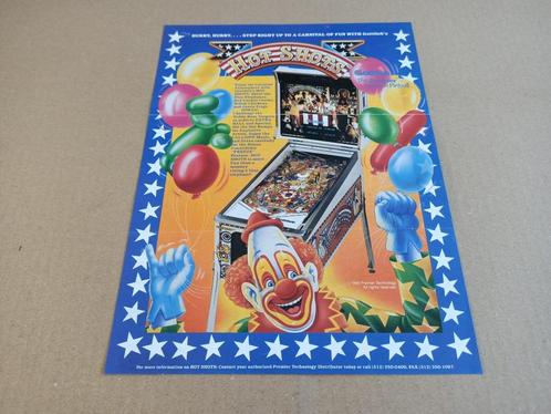 Flyer: Gottlieb Hot Shots (1989) Flipperkast, Collections, Machines | Flipper (jeu), Gottlieb, Enlèvement ou Envoi