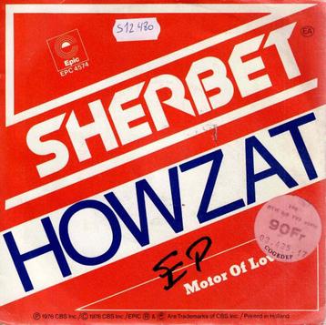 Vinyl, 7"    -  Sherbet – Howzat beschikbaar voor biedingen