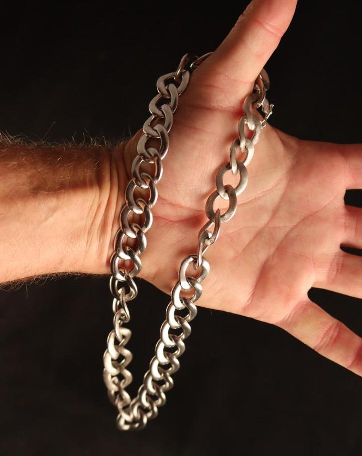 Mooie zilveren ketting, Antiek en Kunst, Antiek | Zilver en Goud, Zilver, Ophalen of Verzenden