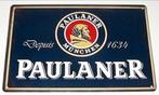 PAULANER : Metalen Bord Paulaner Bier - München, Verzenden, Nieuw, Reclamebord, Plaat of Schild, Overige merken