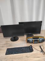 PC monitoren, bluetooth speler en opvouwbare toetsenbord., Computers en Software, Monitoren, Ophalen, Zo goed als nieuw