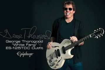 Nieuwe Epiphone George Thorogood "White Fang" ES-125TDC beschikbaar voor biedingen