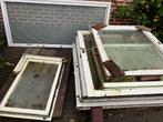 gratis houten ramen / serreramen, Doe-het-zelf en Bouw, Glas en Ramen, Ophalen, Gebruikt, Gevelraam of Ruit