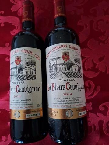 2 flessen Saint Emilion Grand Cru La Fleur Cravignac beschikbaar voor biedingen