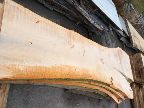 Boomstamtafels tafelbladen planken Wandplanken, Tuin en Terras, Palen, Balken en Planken, Zo goed als nieuw, Planken, Ophalen of Verzenden