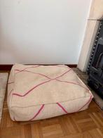Marokkaanse poef, Huis en Inrichting, Woonaccessoires | Kussens, Ophalen, Zo goed als nieuw, Beige, Vierkant
