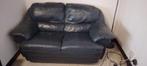 Gratis zetel 2 persoon leder, Huis en Inrichting, Ophalen, Gebruikt