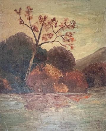 SADJI (Sha Qi, 1914–2005) Schilderij op paneel, gesigneerd beschikbaar voor biedingen
